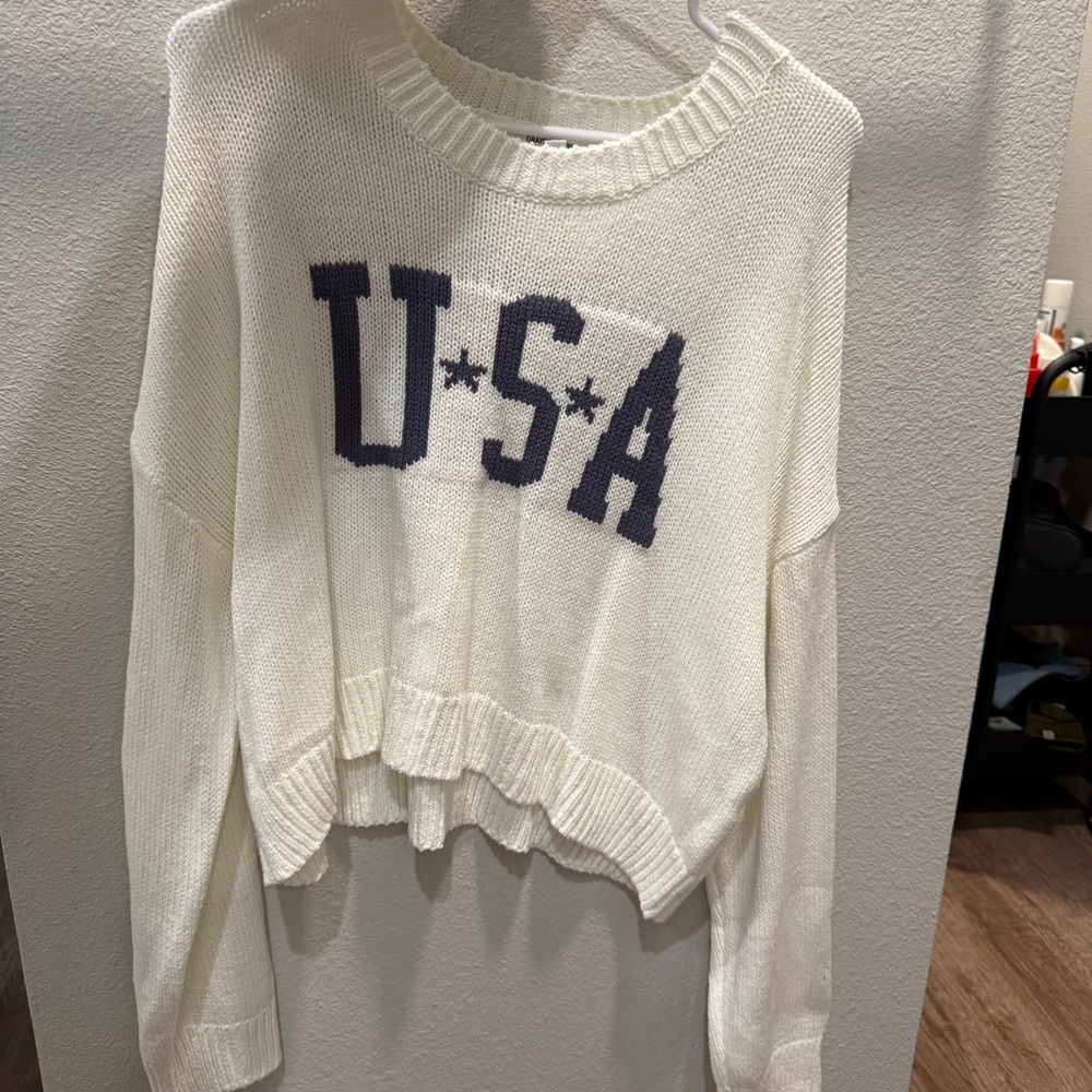 Grayson Threads Cream Knit Sweater